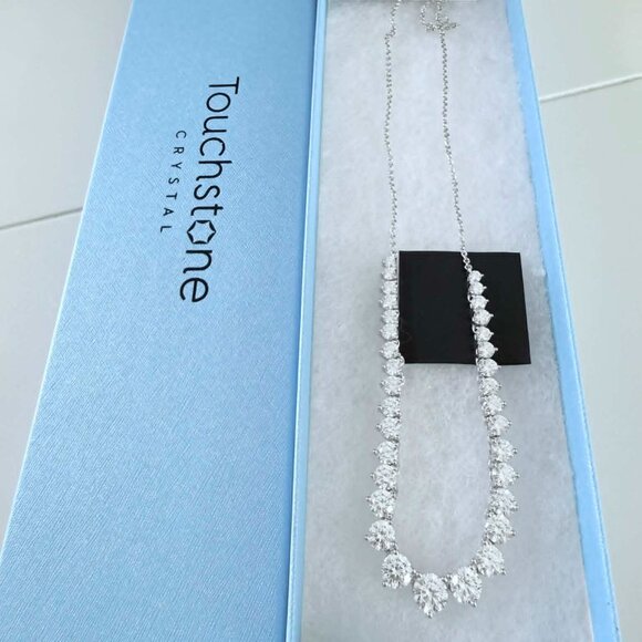 Swarovski Touchstone Crystal Big Day NecklaceNIBSterling Silver